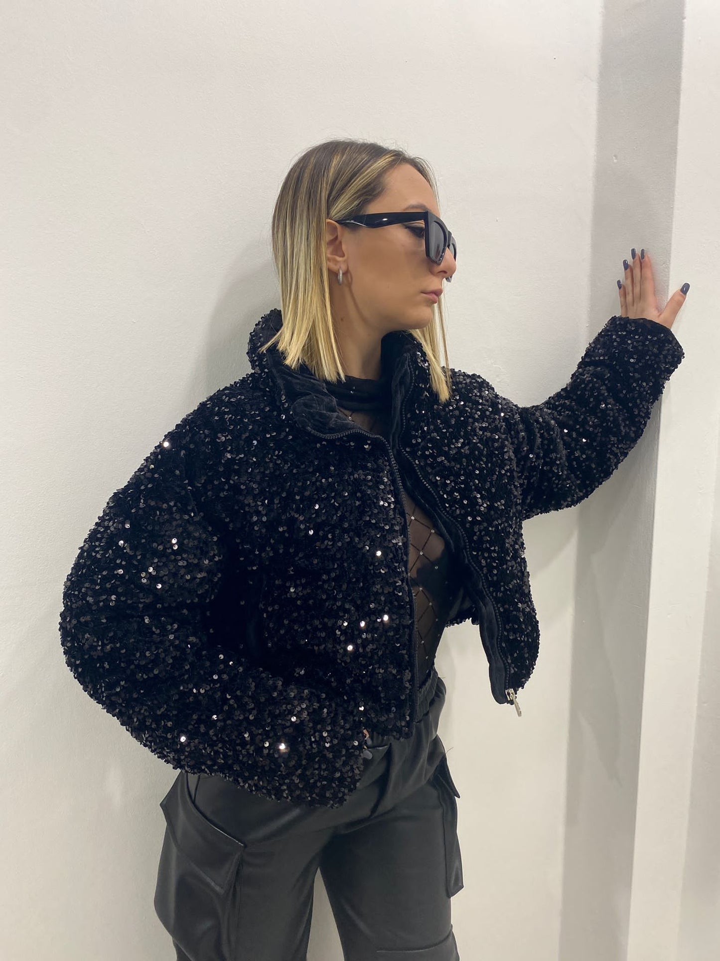 Bomber con paillettes