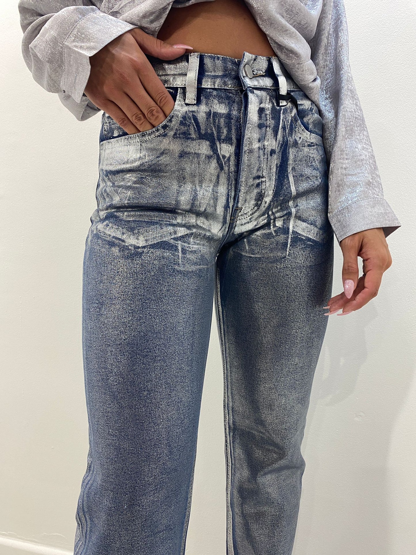 Jeans Lumina metal