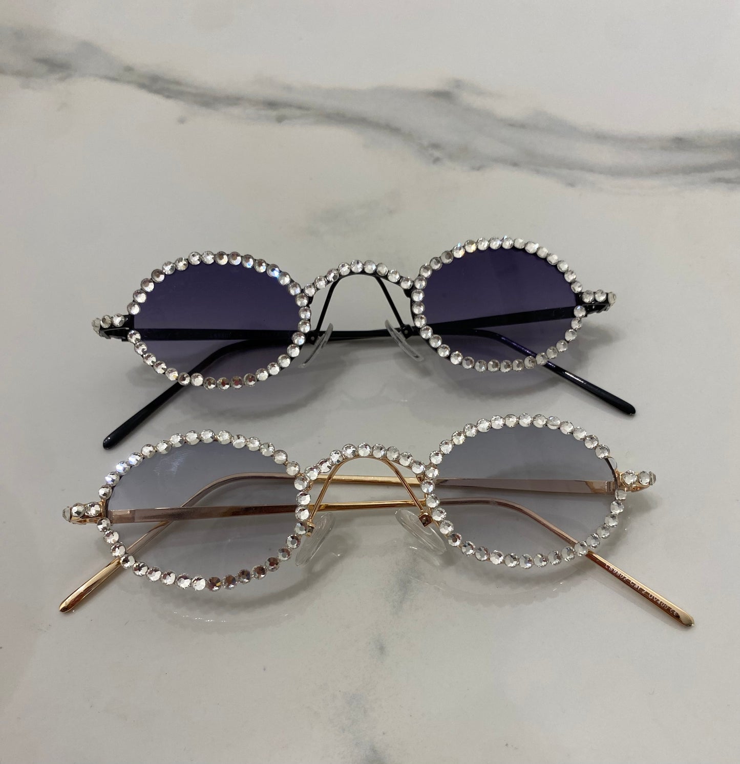 Occhiali con strass