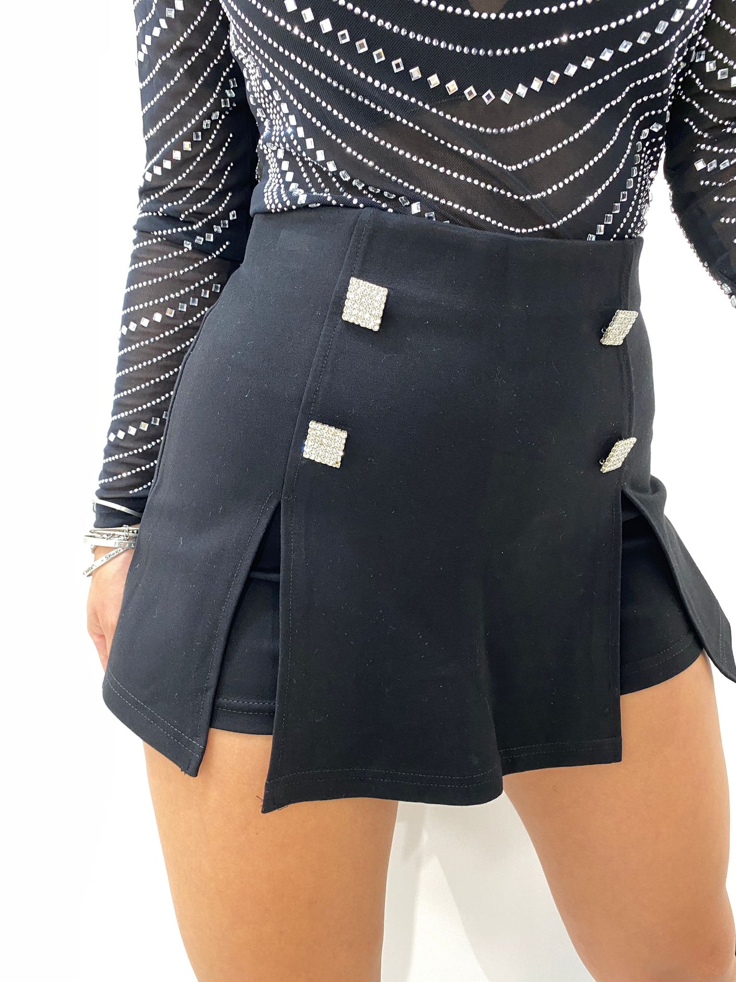 Pantagonna con bottoni silver