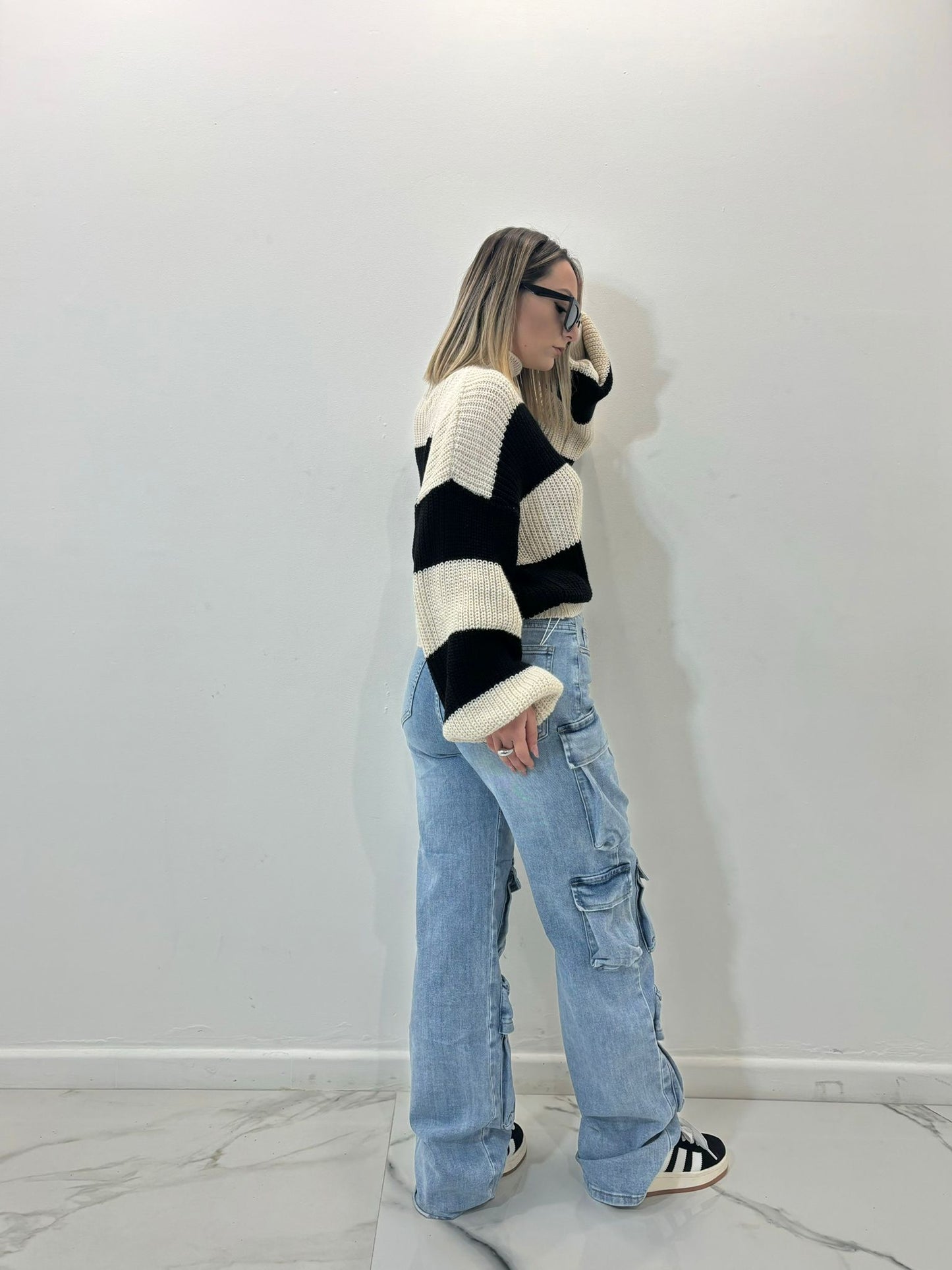 Cargo color jeans