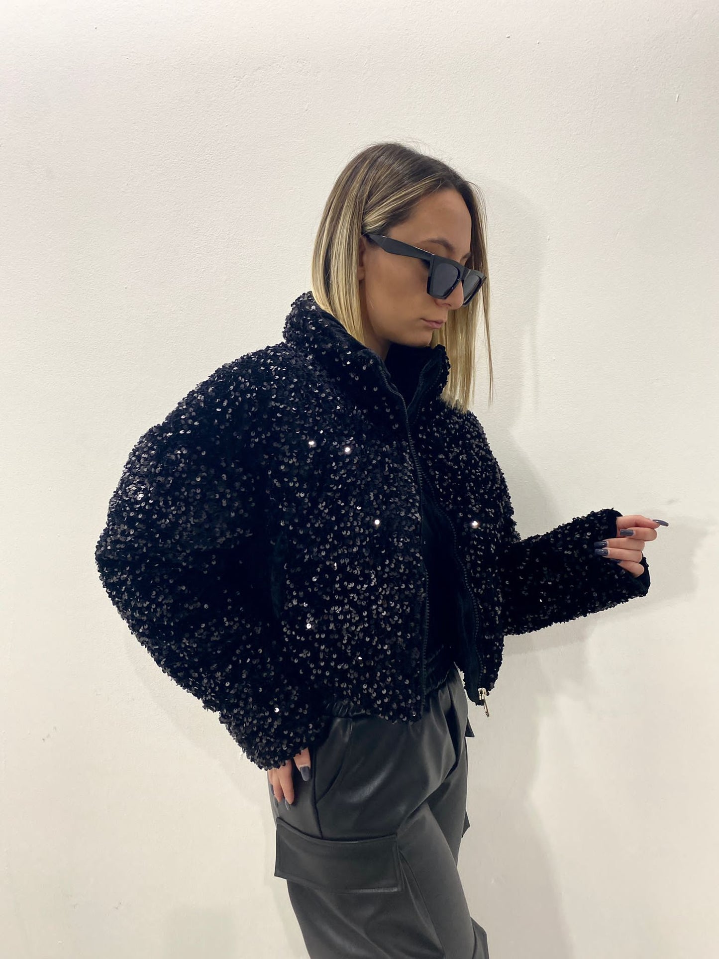 Bomber con paillettes