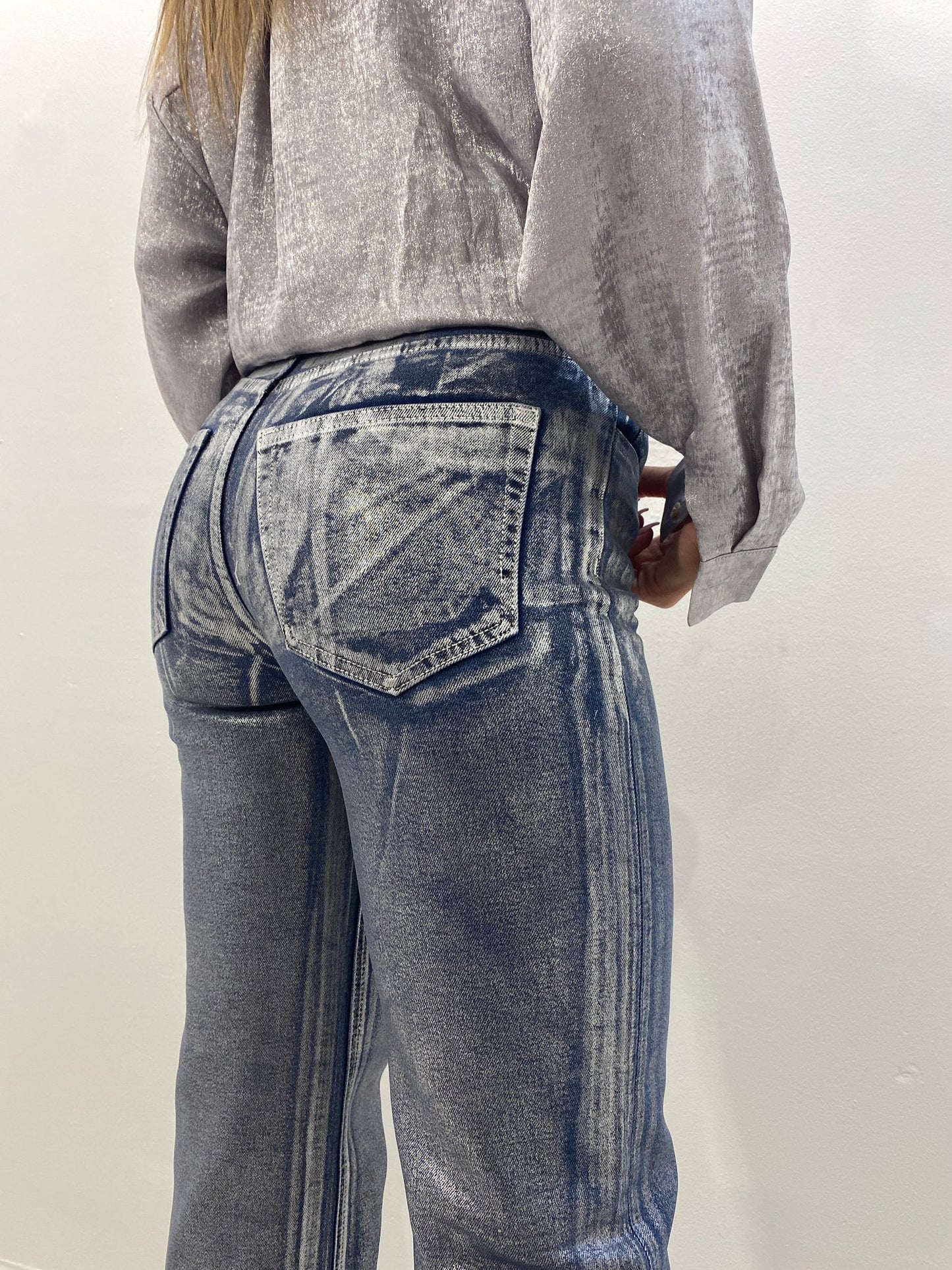 Jeans Lumina metal