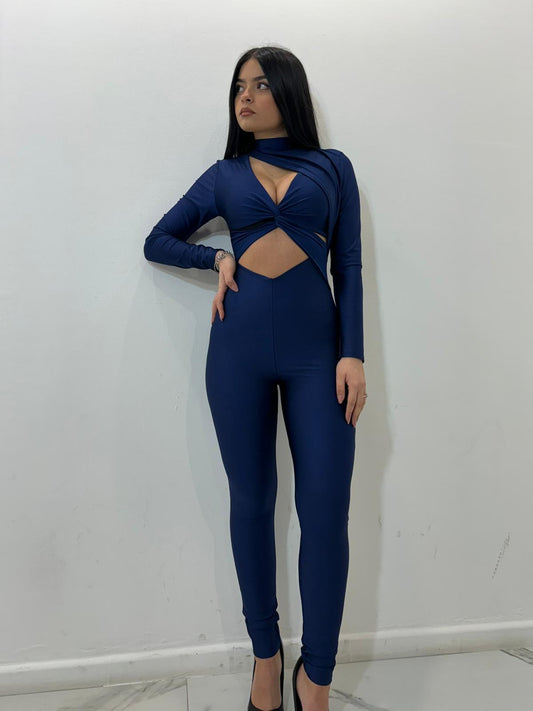 Tuta incrocio blu navy