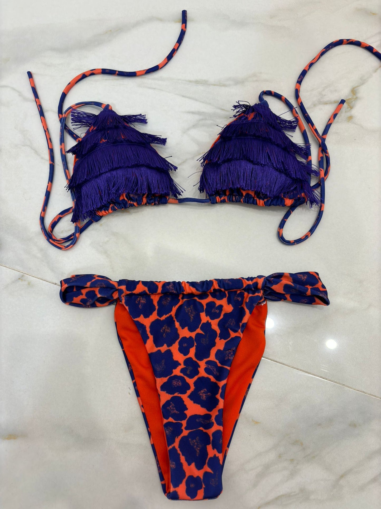 Bikini orange & violet