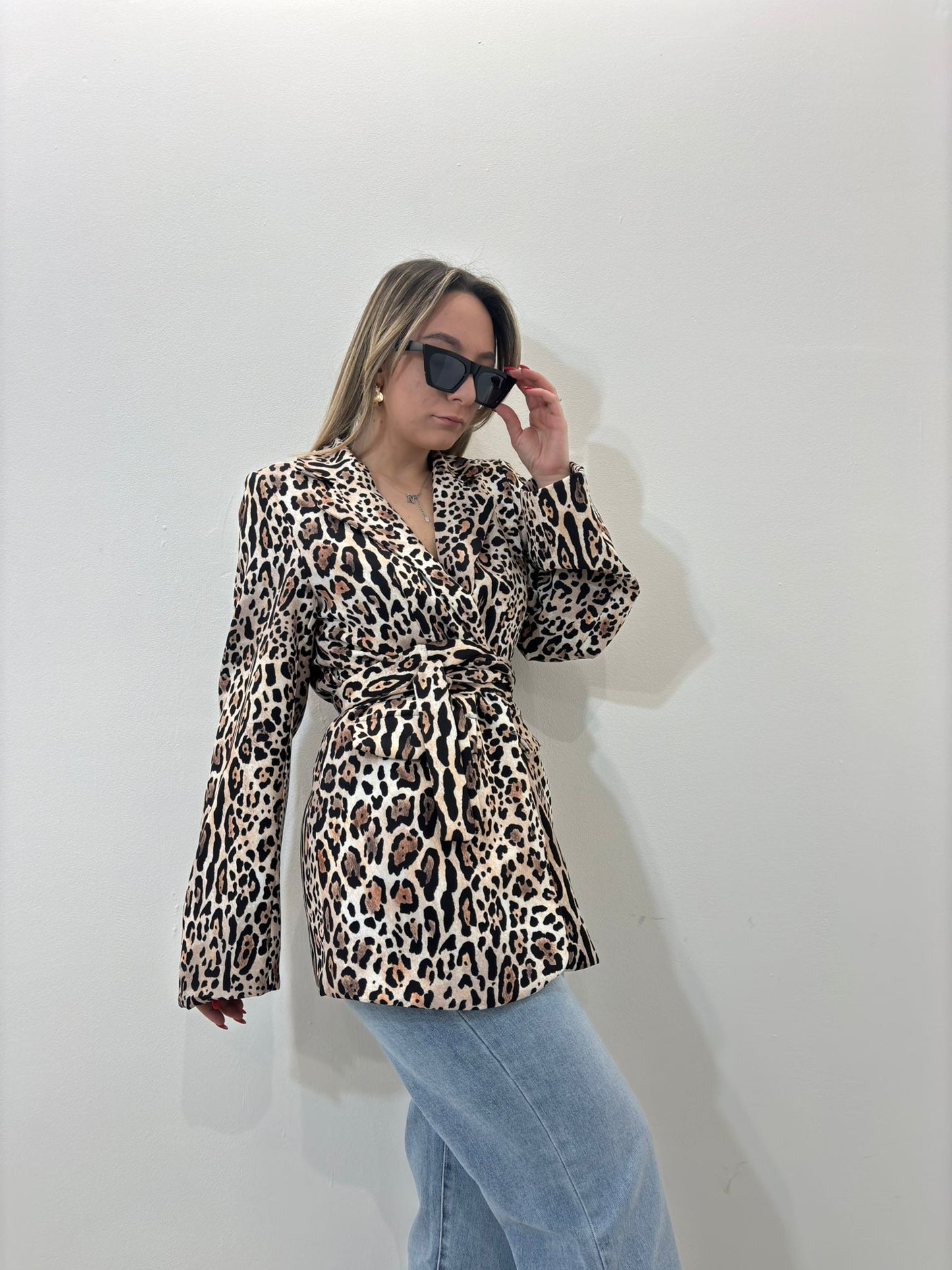 Blazer Animalier beige