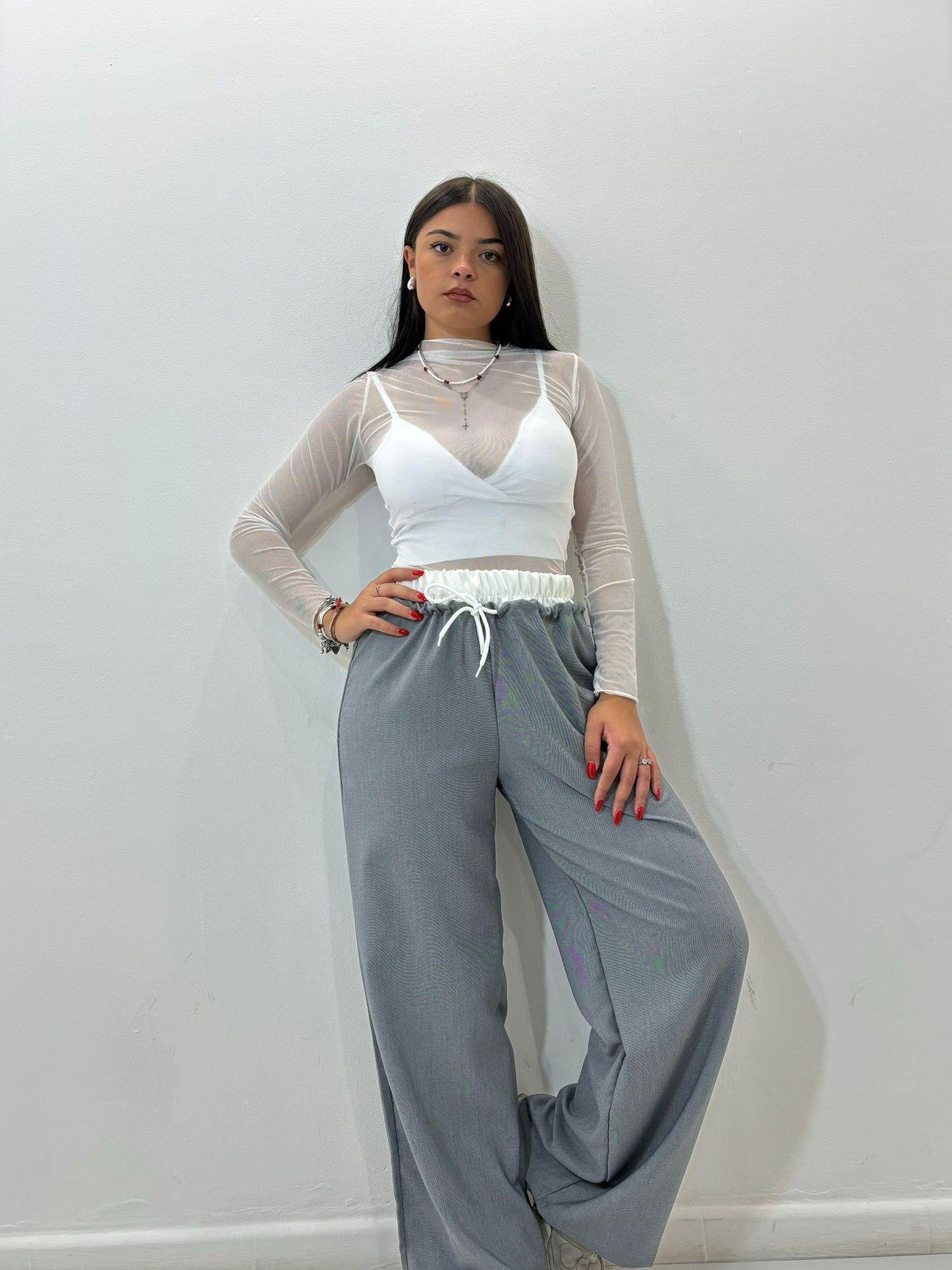 Pantalone Eva grigio