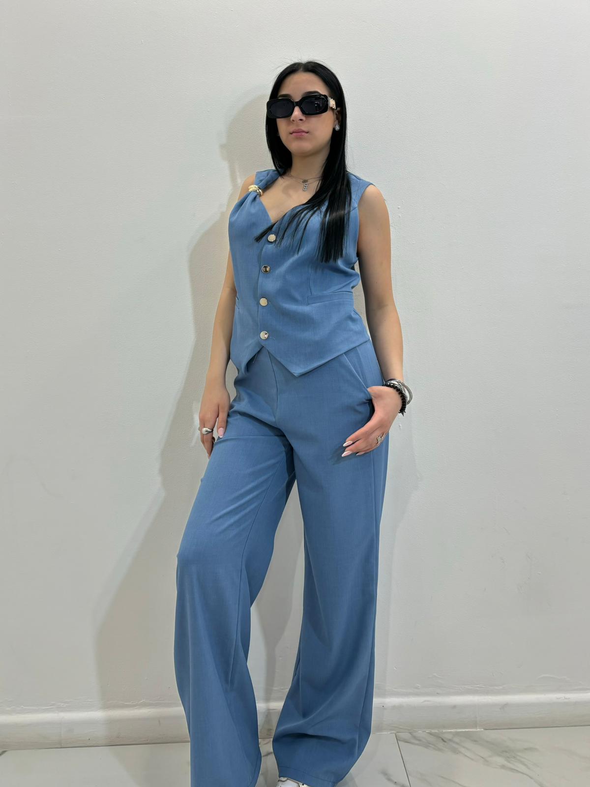 Tailleur Noemi azzurro