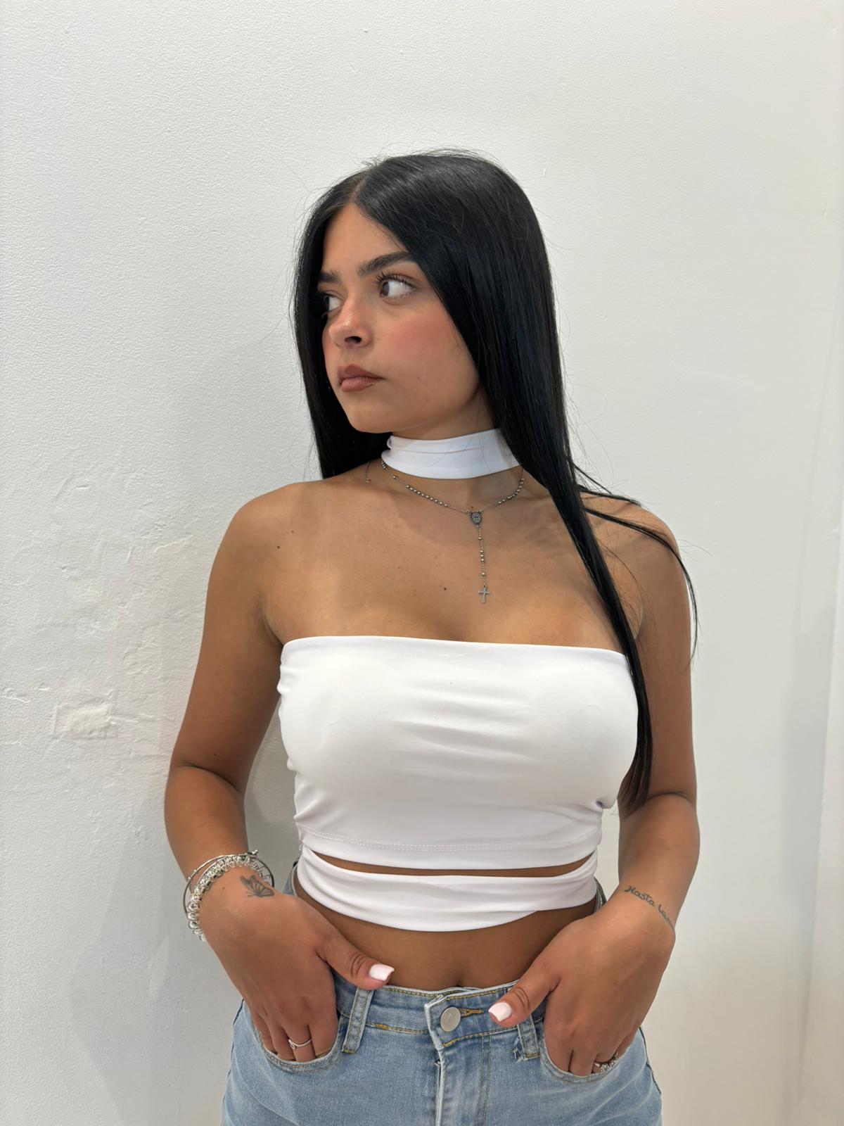 top chiara bianco